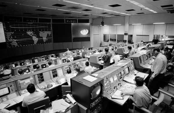 Centro de control de la misión espacial Apolo 8