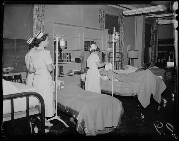 Enfermeras en guardia