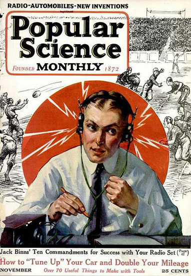 Portada de la revista Popular Science, 1922