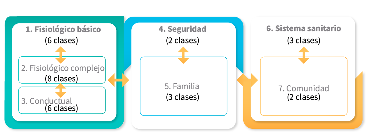 Clasificación de las intervenciones de enfermería (NIC) por clase