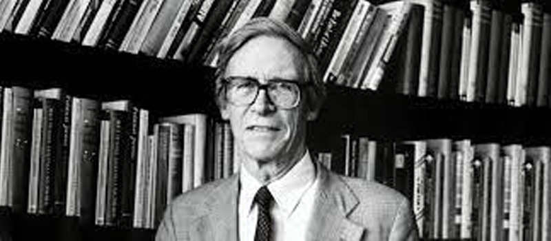 Retrato del filósofo moral y político estadounidense John Rawls.