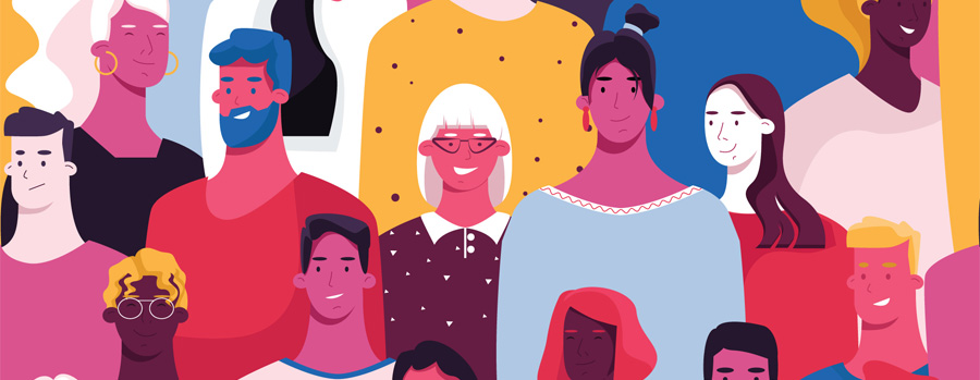 Personas con diferentes características