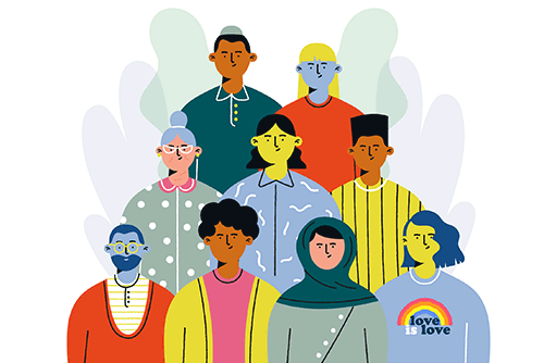 Personas de diferentes edades