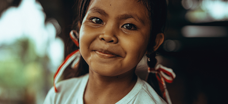 Niña sonriendo